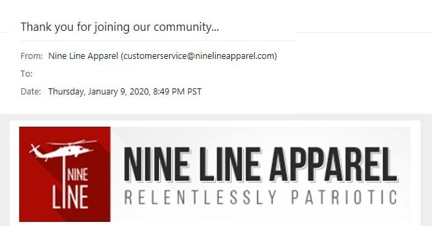 Nine Line Subject Line